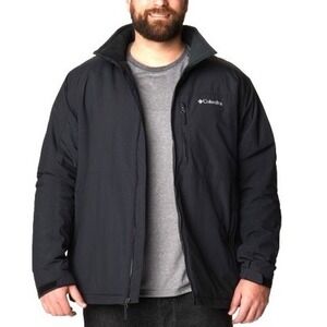 Columbia Northern Utilizer II Jacket Mens XXL Black Light Coat Full Zip *NWT*